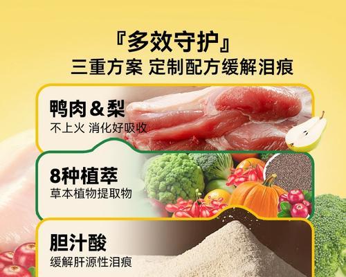选择适合狗狗的狗粮去泪痕，让它眼部清爽无泪痕（以品牌为关键，选择高质量狗粮来改善泪痕问题）