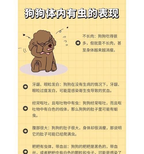 幼犬体内虫的定期驱除（保护幼犬健康，定期驱除体内虫）