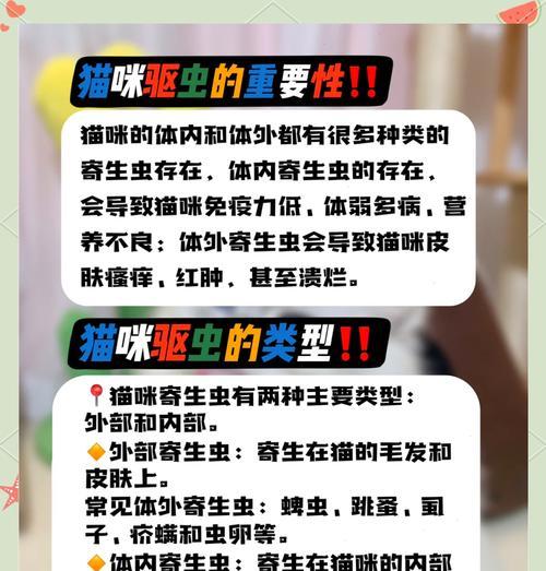 猫驱虫后适宜洗澡的时间和方法（如何合理安排猫咪驱虫后的洗澡时间，让猫咪健康清洁）
